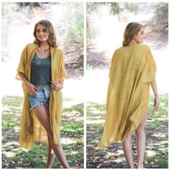 Couture Gypsy Tops - Mustard Kimonos
